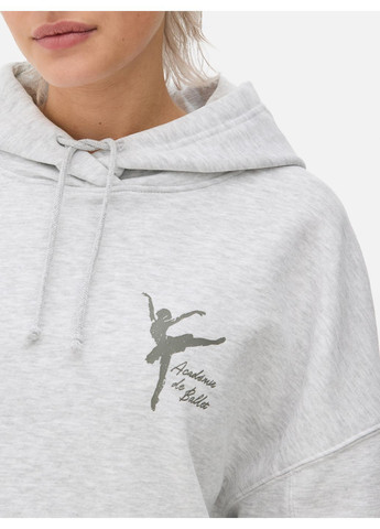 Худи флис,светло-серый меланж с принтом, Primark (368158341)