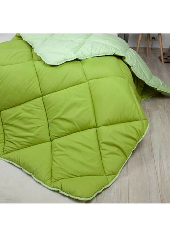 Ковдра двоспальна Alaska 1-00152-28629 180х205 см оливкова із салатовим ТЕП (328391632)