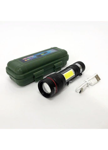 Портативный светодиодный фонарь с USB-зарядкой, Очень яркий фонарь Тактический с диодом SM-38 Bailong (389075312)