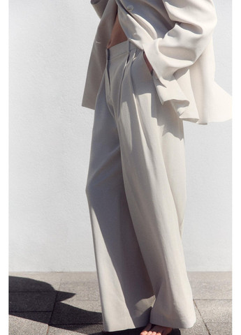 Широкие штаны с защипами Zara (351851145)