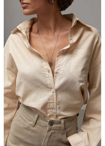 Бежевая рубашка Lurex