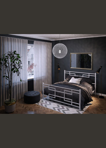 Двоспальне металеве ліжко Фавор від ТМ Теnero 140х190, Каркас — метал відстань 8 см., 2 ящики Tenero (315913096)