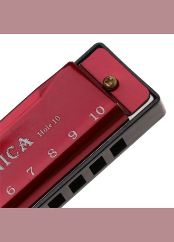 Губна гармошка Harmonica Блюзова Червона No Brand (347641182)