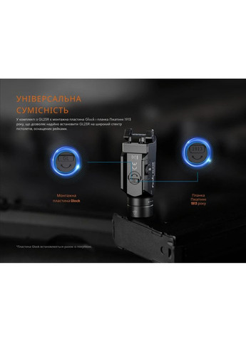 Фонарь к пистолету с лазерным прицелом GL23R Fenix (319663025)