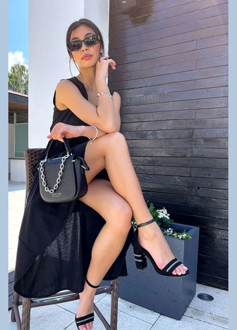 Черное повседневный, кэжуал платье Seventeen