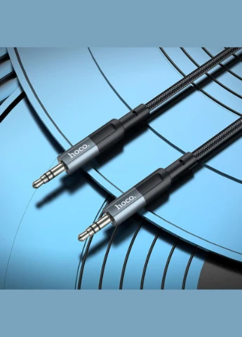 Аудiокабель UPA23 AUX audio cable Metal Gray Hoco (302661915)