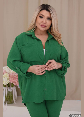 Костюм из американской креп-жатки – стиль и комфорт в каждой детали. queensleep_7km 323 (340479873)