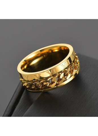 Кільце спінер з ланцюжком із нержавіючої медичної сталі RS-073 No Brand (299634532)