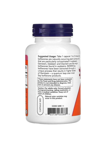 Натуральна добавка Soy Isoflavones 150 mg, 120 вегакапсул Now (324418602)