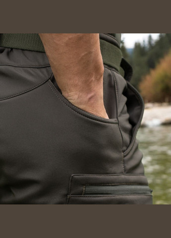 Штаны зимние Soft Shell цвет олива Klost (315880571)