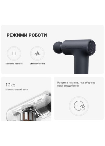 Перкусійний масажер Fascia Gun 3 Mini Dark Gray (MJJMQ07YM) MiJia (363838776)