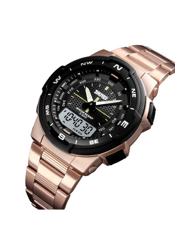 Годинники 1370RG Rose Gold чоловічі спортивні кварцові з будильником та секундоміром для активного відпочинку ProDobro (367266092)