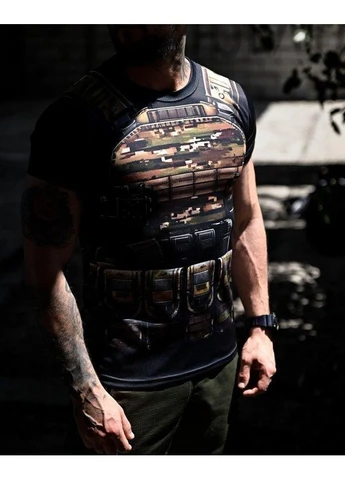 Тактична потоотводна футболка oblivion ARMOR ДЛ7159 No Brand (393646247)