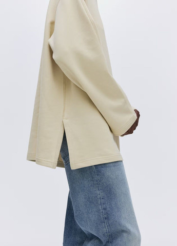 Светло-желтый свитшот H&M надпись (362750181)