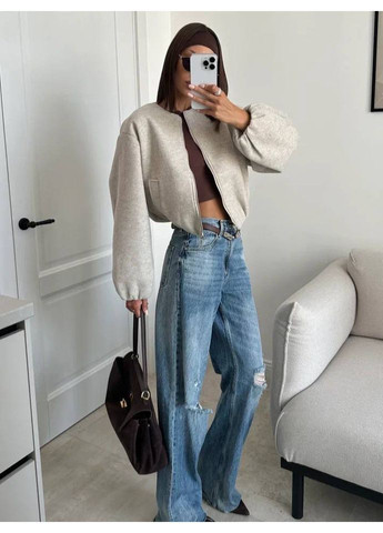 Жіночий кашеміровий бомбер Asi.Store.ua на блискавці (361998140)