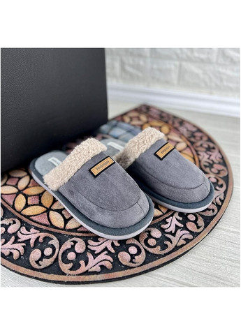 Чоловічі кімнатні тапочки VS- 0018602-3 Cірі Jomix (267499337)