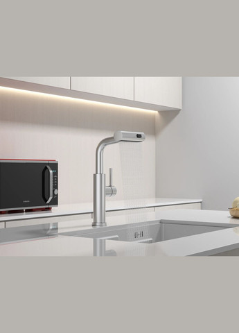 Комплект кухонної мийки та змішувача з нержавіючої сталі NS-5742 Nett (316391399)