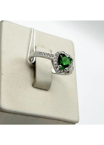 Кольцо серебряное с изумрудом альпинитом 17,5 1,75 г No Brand (369736799)