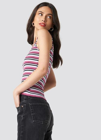 Майка кежуал жіноча S різнокольорова S різнобарвна NA-KD — 297156762