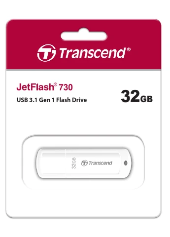 Накопитель 32GB USB 3.1 Type-A JetFlash 730 Белый Transcend (387191838)