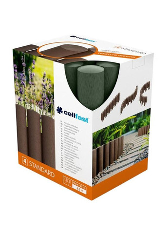 Бордовый газонный 4 STANDARD 10 секций х 235 мм 2.3 м Green (34-042) Cellfast (322937876)