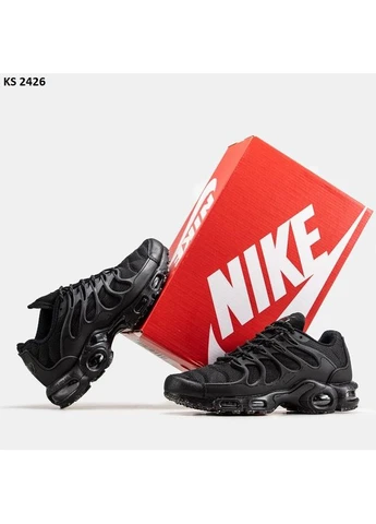 Черные летние кроссовки nike air max tn terrascape plus black найк аир макс тн плюс No Brand