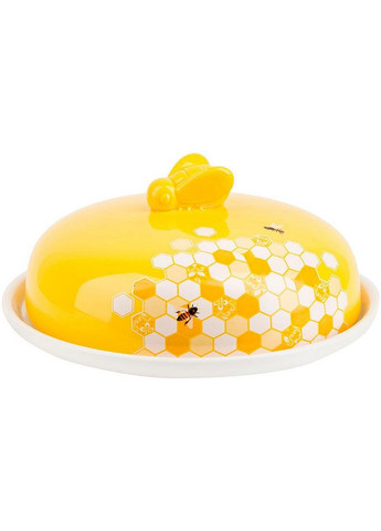 Блюдо керамическое "sweet honey" для блинов с крышкой Bona (282586953)
