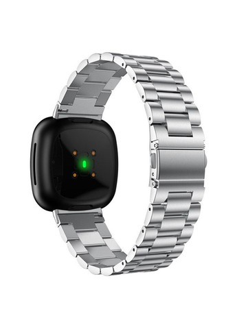 Металевий ремінець для годинника Fitbit Versa 3 / Fitbit Sense Silver Primolux (266914453)