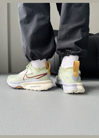 Мятные демисезонные кроссовки мужские nike zegama trail 2 zoomx mint | найк зегама треил 2 мятные No Brand