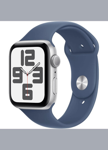 Watch SE 2 2024 GPS 44mm Silver Aluminium Case with Denim Sport Band S/M MXEQ3 Apple (330029110)