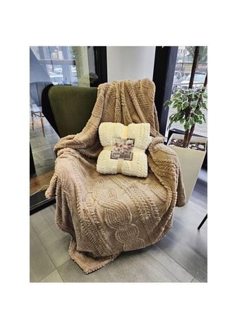 Плед Косы VS-PB-3000C 150х200 см капучино Versailles (368762553)