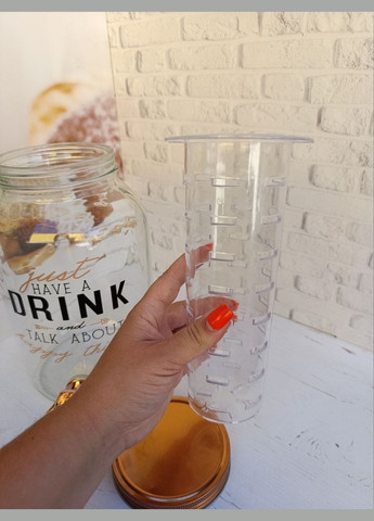 Лимонадник 9037-03 стеклянный 3.6 л Прозрачный SNT (339054042)