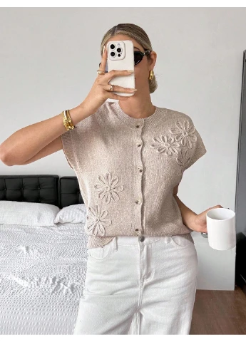 Вязаный жилет SHEIN (382583103)