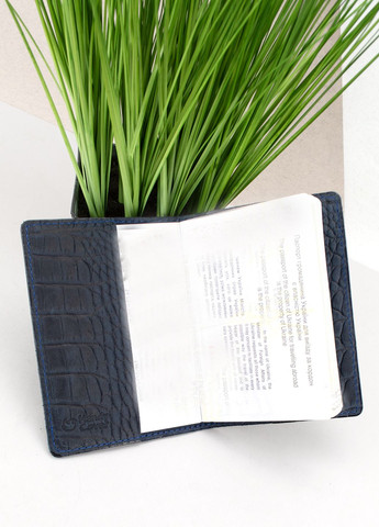 Подарунковий чоловічий набір №33 синій: обкладинка на паспорт та права HandyCover (302211516)