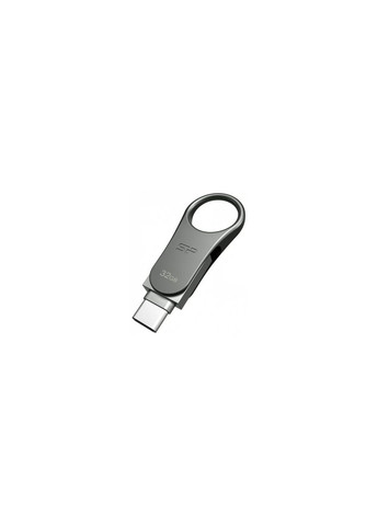 USB флеш накопитель (SP032GBUC3C80V1S) Silicon Power 32GB Mobile C80 Silver USB 3.2 (366645698)