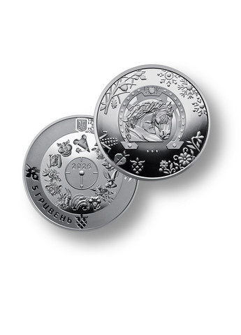 Монета Рік Коня в капсулі та сувенірному пакованні 2026 Blue Orange (368695273)