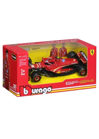 Автомодель Ferrari Racing пластик металл 1 43 красный Bburago (393592031)