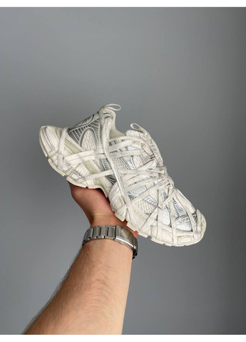 Кроссовки женские Balenciaga 3XL Extreme Lace White Silver | Баленциага 3XL Экстрим белые No Brand белые демисезоны (354700429)