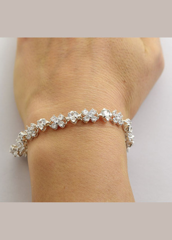 Регулируемый браслет с камушками 8805 SE, размер Maxi Silver (341539821)