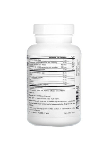 Витмамины и минералы без железа Mega-One 30 табл Source Naturals (359473397)