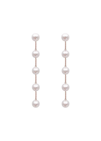 Довгі сережки пiдвіски з перлами No Brand (276070203)