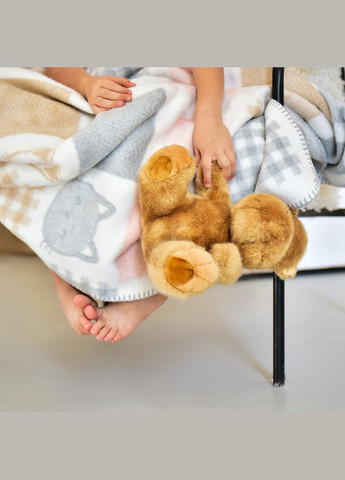 Плед детский 90х120 см хлопок натуральный хлопок теплый нежный в кроватку коляску котенок IDEIA (318501176)