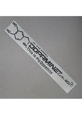 Наклейка на авто 3D TUNING STUDIO Допамин формула 550х74х0.070мм No Brand (362499119)