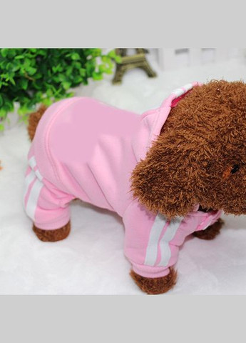 Спортивний костюм для котів Pet Style "Adidog" Рожевий XL No Brand - (323233207)