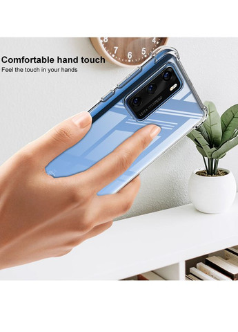 Силіконовий прозорий чохол для Huawei P40 Pro посилені кути Ultimate Experience (322506638)