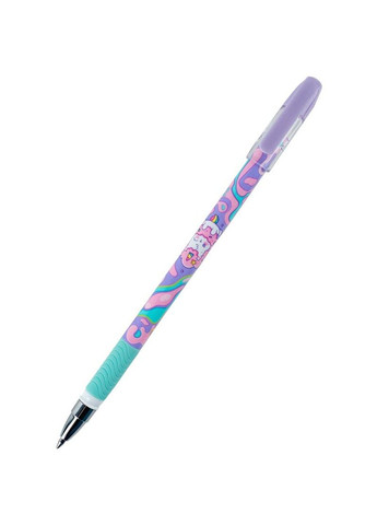 Ручка гелева "пиши-стирай" з гумовим гріпом 0,5мм,синя Rainbow Catcorn К24-068-2 Kite (292144684)