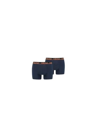Трусы-боксеры хлопок темно-синий оранжевый Head HEAD BASIC BOXER 2P (398536298)