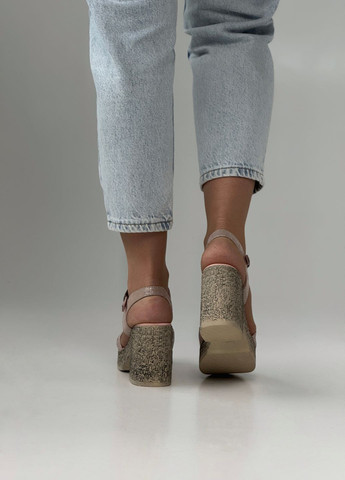 Пудровые босоножки женские кожаные Sherlock Soon