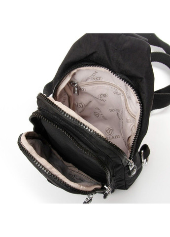 Жіноча тканинна сумка-слінг 0879 black Jielshi (340235008)