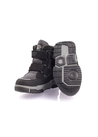 Черевики зимові 10663 для хлопчиків чорно-сірі, еко шкіра. Розмір Tom.M (367166631)